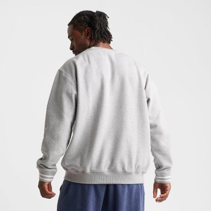 Men's adidas Originals Script Fleece Crewneck Sweatshirt - Medium Grey Heather