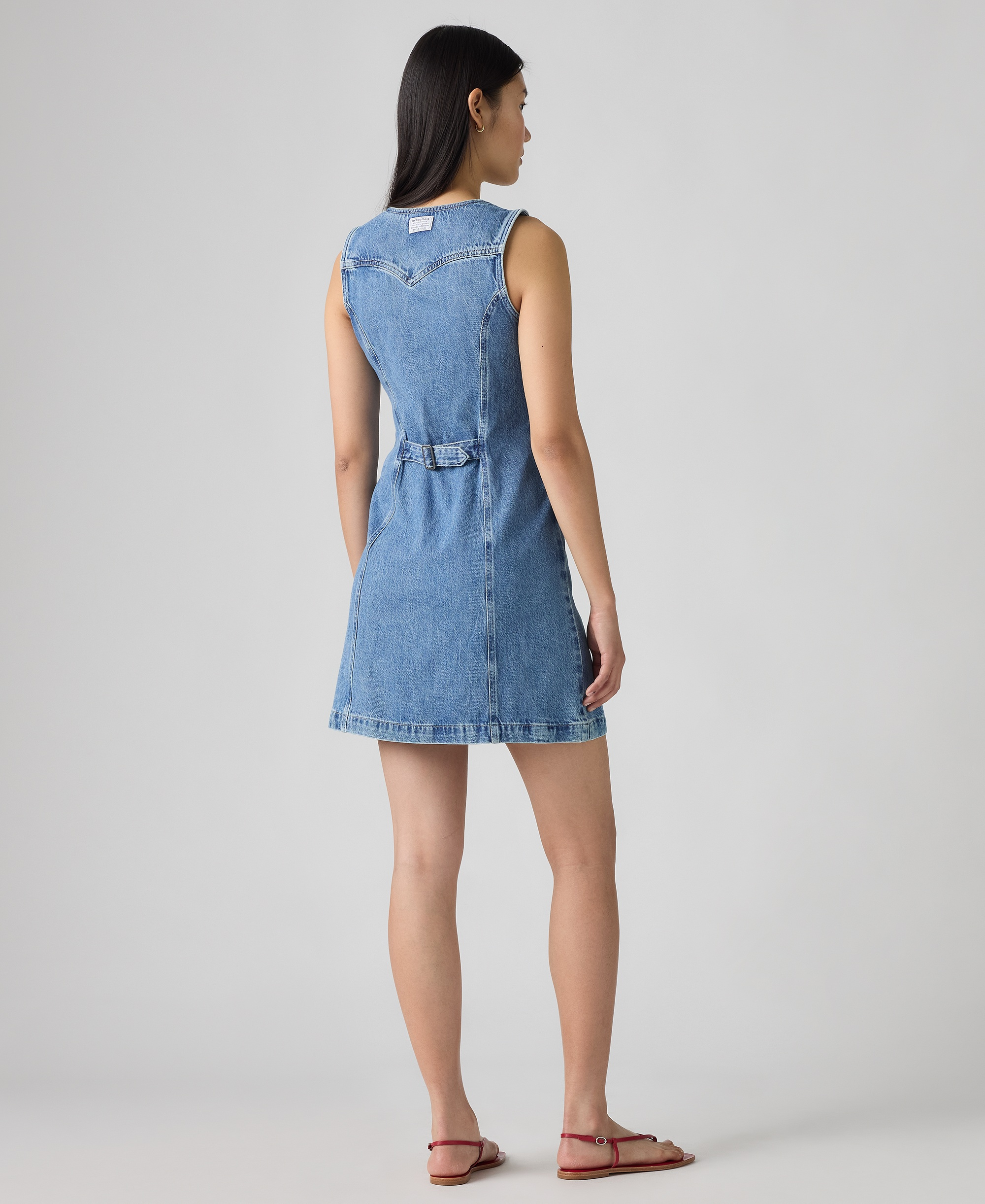 Levi's Women's Vianna Denim Button-Front Vest Dress - Special Showing