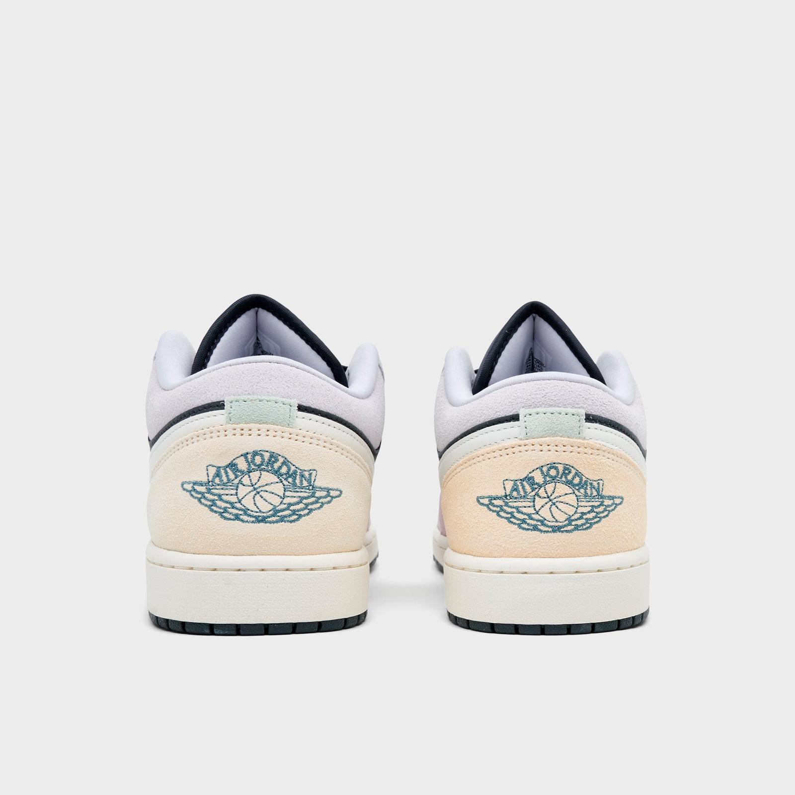 Men's Air Jordan Retro 1 Low SE Casual Shoes - Anthracite/Muslin/Iris Whisper/Sail - view 4