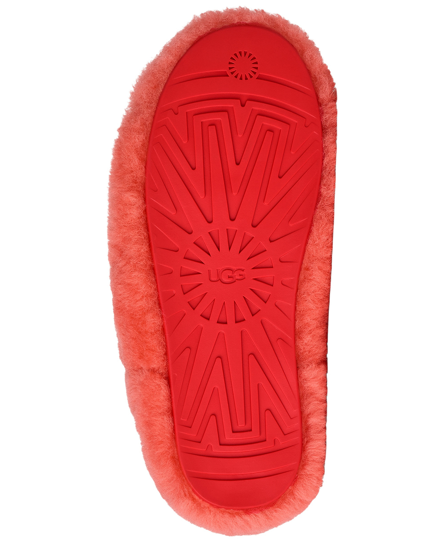 UGG® Women's Elea Fluffed Slip-On Slippers - Orange Gerbera