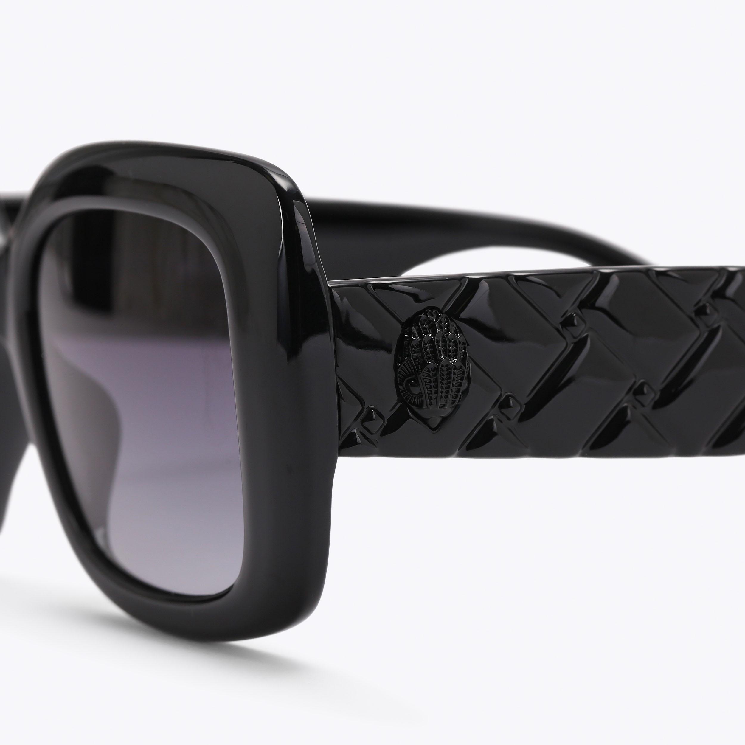 Kurt Geiger London Kensington Square Sunglasses - Black - view 5