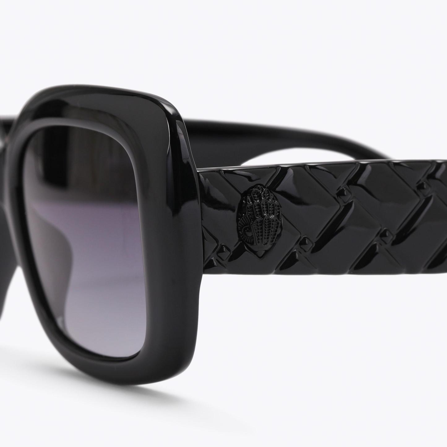 Kurt Geiger London Kensington Square Sunglasses - Black - view 5