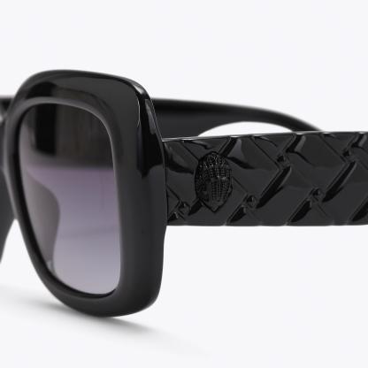 Kurt Geiger London Kensington Square Sunglasses - Black - view 5