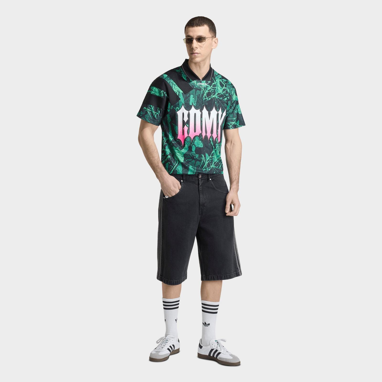 Men's adidas Originals FIFA World Cup 26 Host City Mexico City Graphic Jersey - Black/Semi Screaming Green/ - view 2