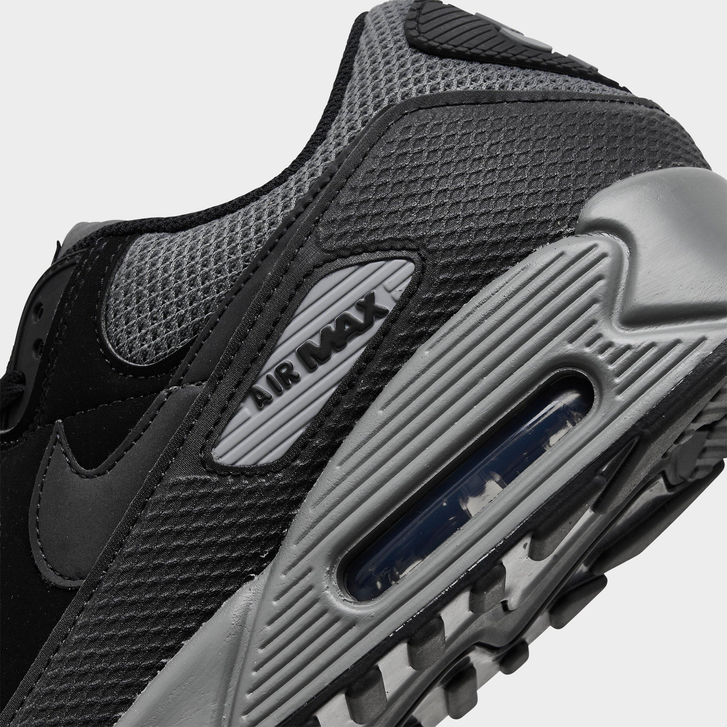 Men's Nithtke Air Max 90 Casual Shoes - Part 3 - Black/Black/Iron Grey/Cool Grey - Detail shot