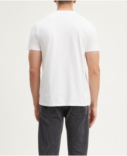 Levi's Men's 2-Horse Graphic Regular Fit Crewneck T-shirt - White