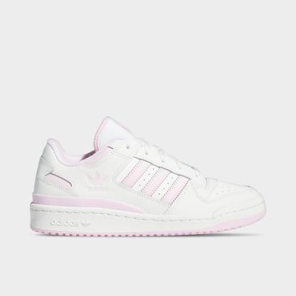 Women's adidas Originals Forum Low CL Casual Shoes - Cloud White/Clear Pink/Cloud White - view 1
