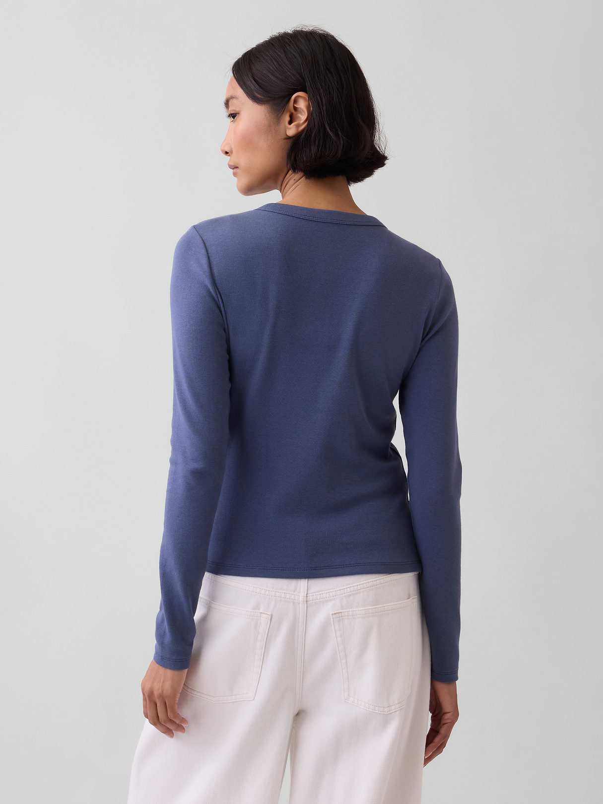 Modern Crewneck Cardigan - Sargassus blue