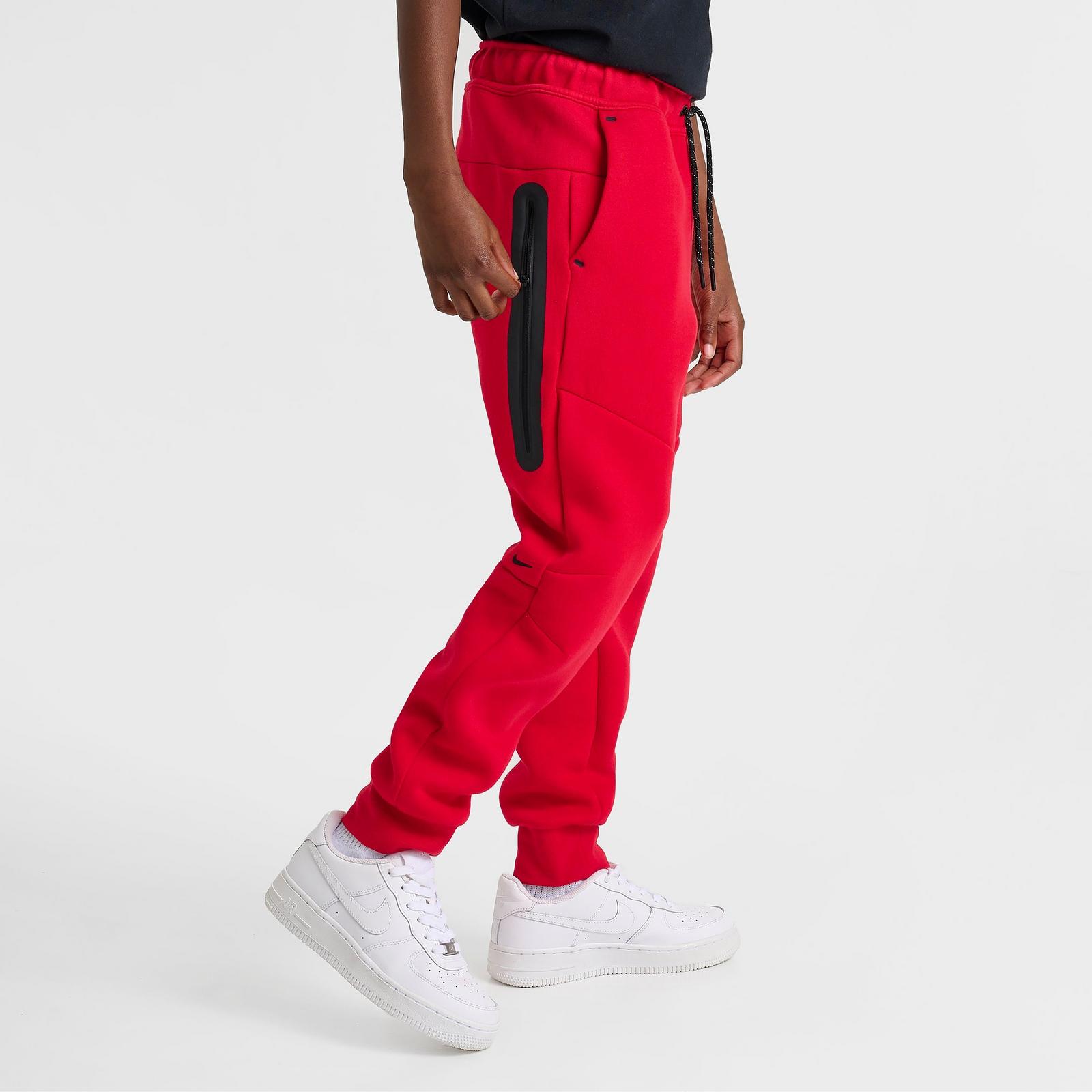 Big Kids' Nike Sportswear Tech Fleece Reflective Jogger Pants - University Red