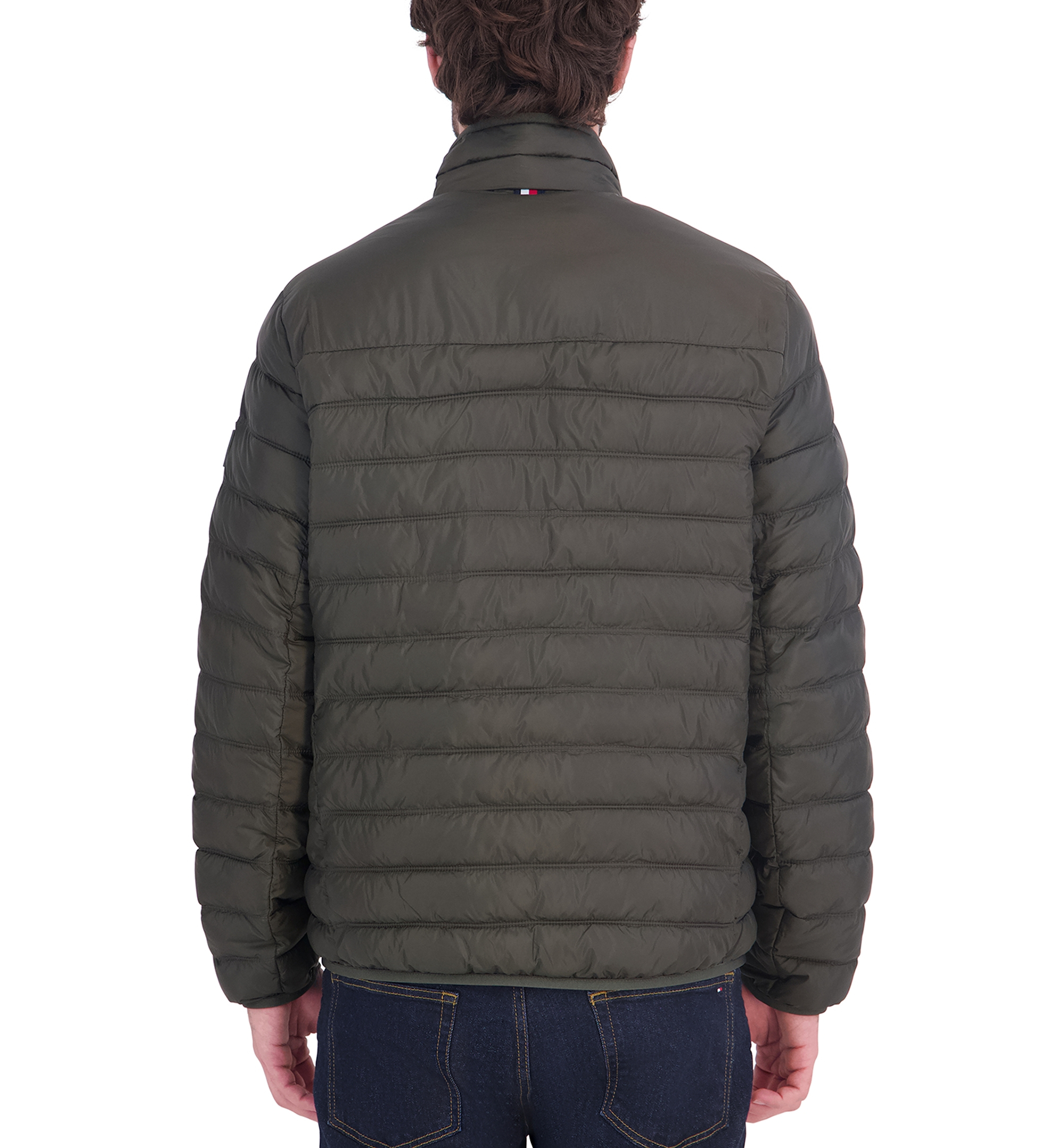 Tommy Hilfiger Men's Unhooded Packable Jacket - Olive