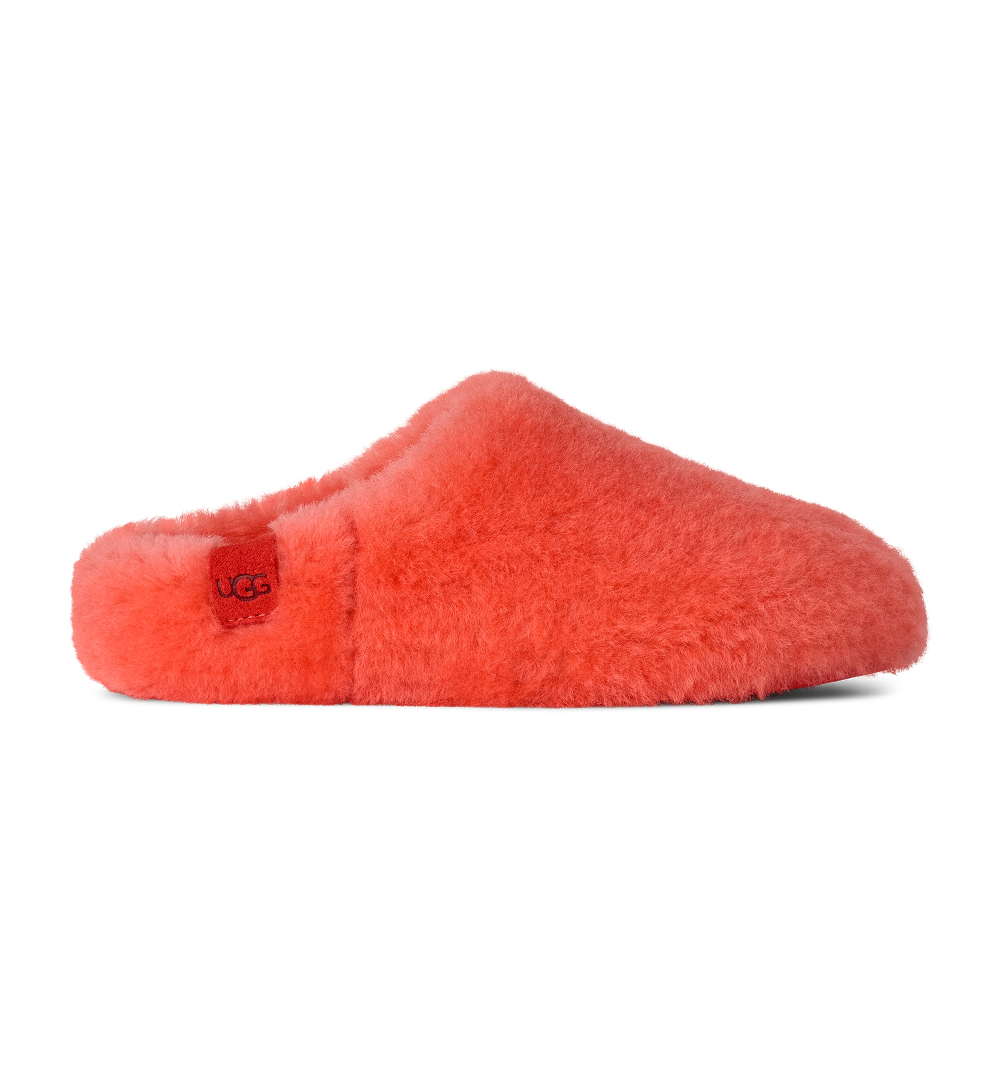 UGG® Women's Elea Fluffed Slip-On Slippers - Orange Gerbera