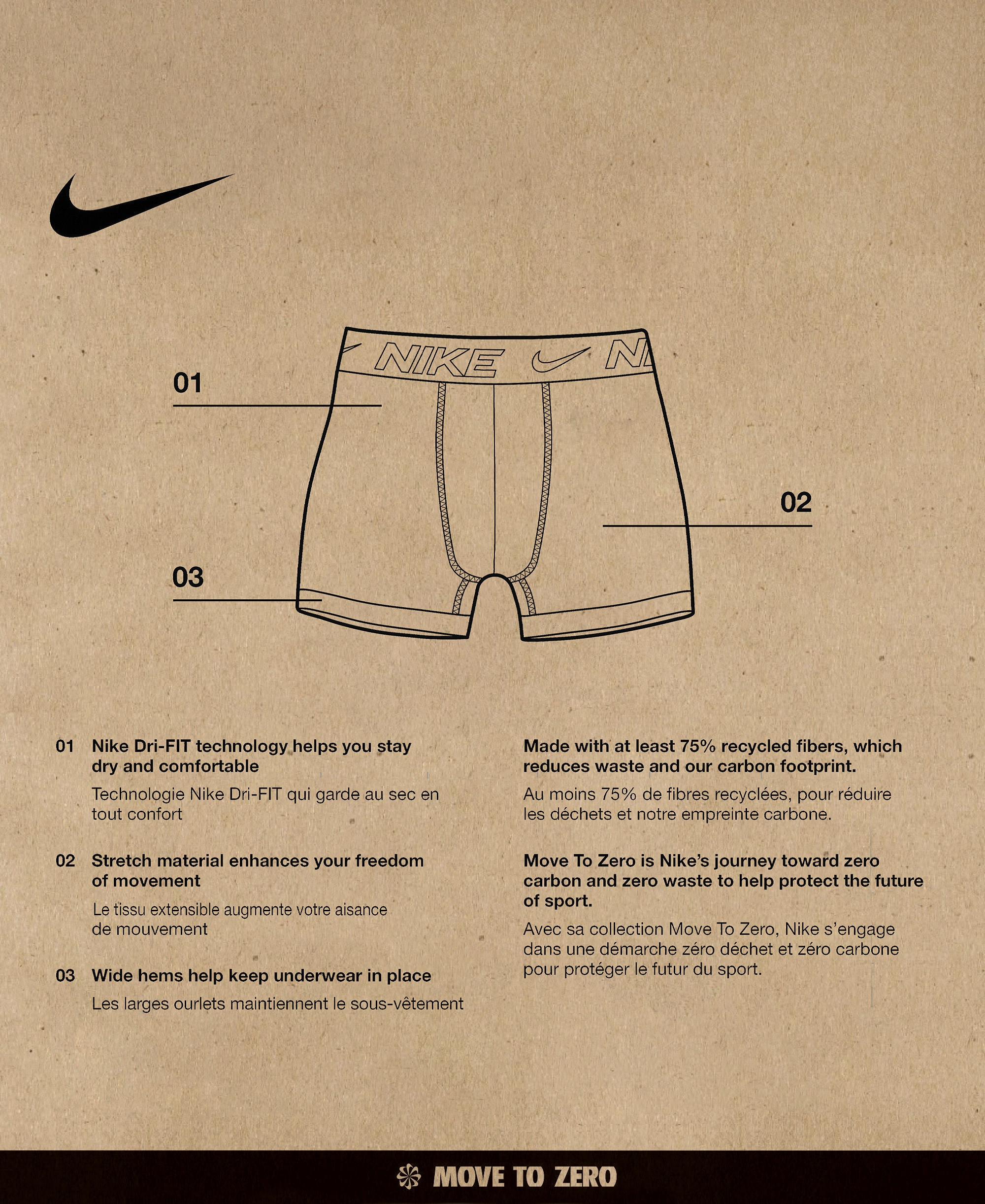 Nike Big Boys 3 PK. Essential Dri-FIT Boxer Briefs - Black