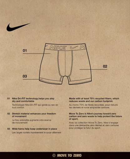 Nike Big Boys 3 PK. Essential Dri-FIT Boxer Briefs - Black