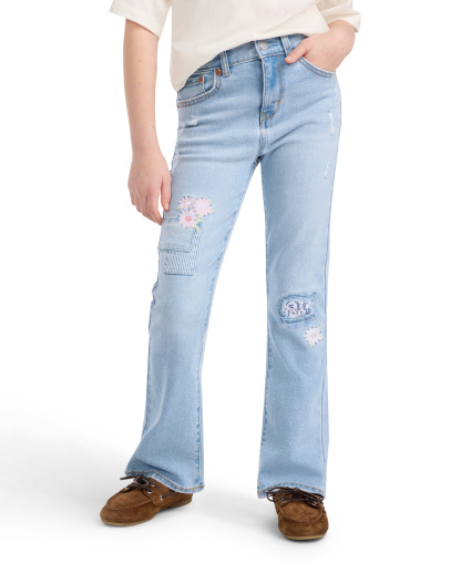 Levi's Girls' 7-16 Stitch Detail Flare Jeans - Marin Babe