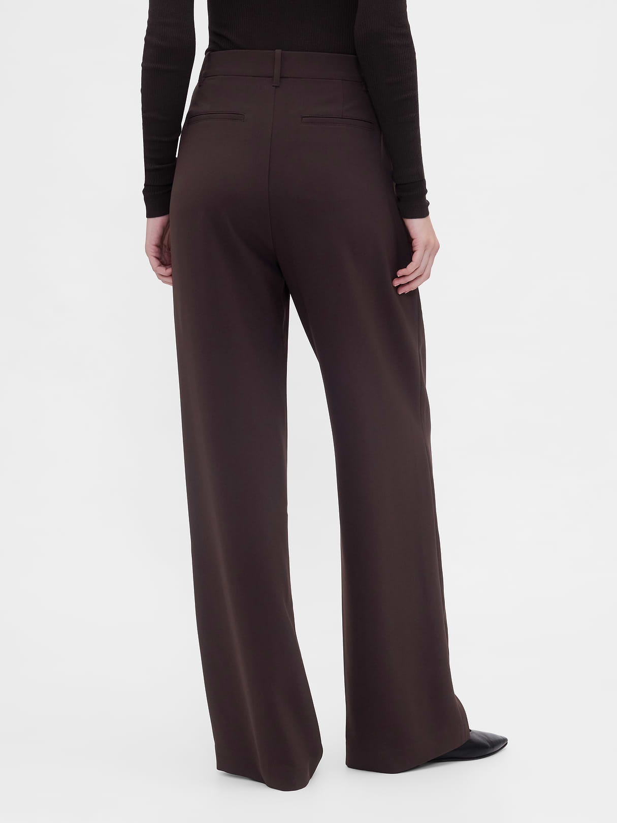 365 High Rise Pleated Trousers - Terra brown