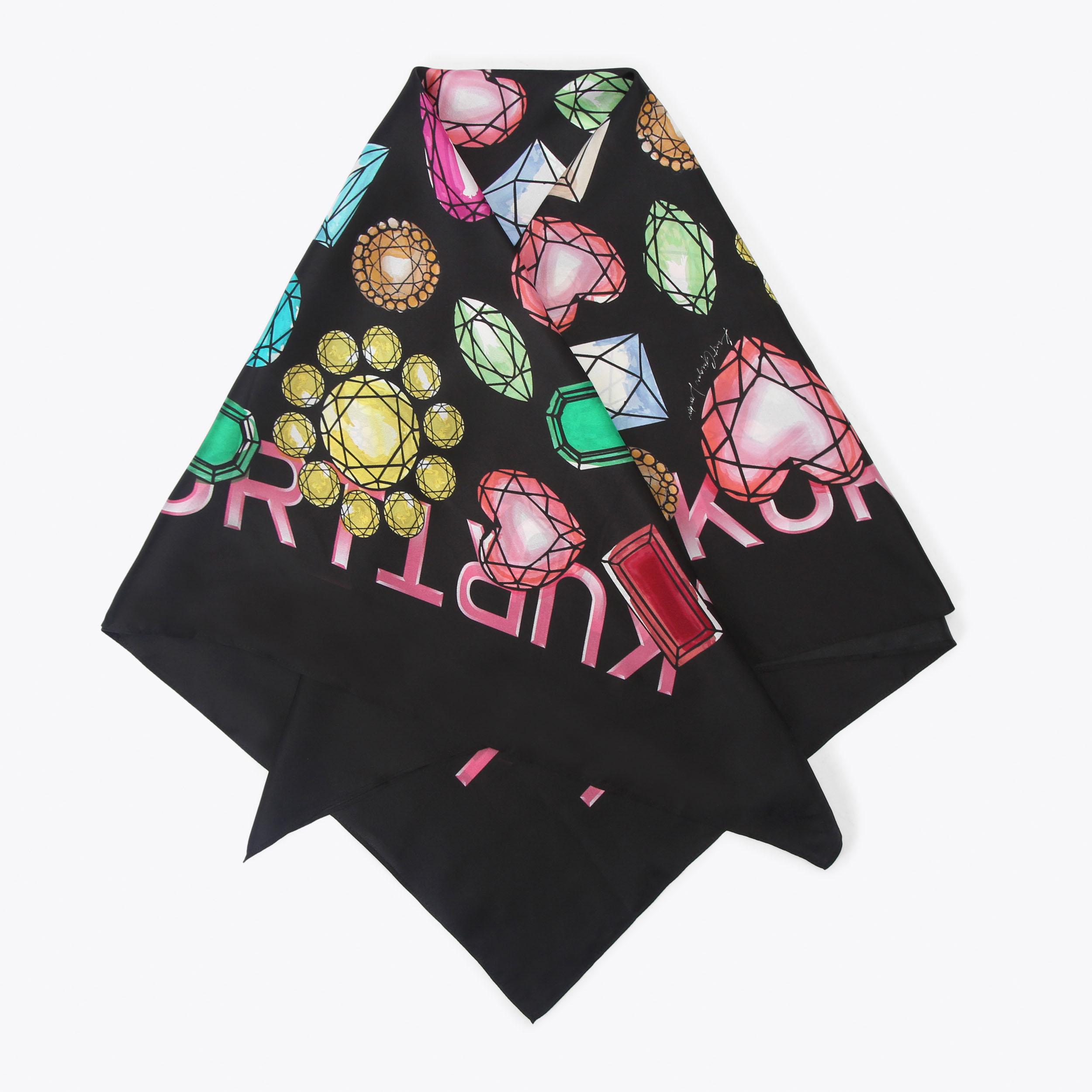 Kurt Geiger London Large Square Scarf - Pink