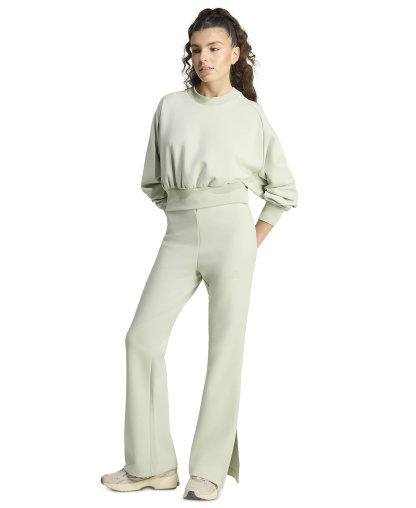 adidas Women's Soft Lux Relaxed Crewneck Sweatshirt - Halo Green