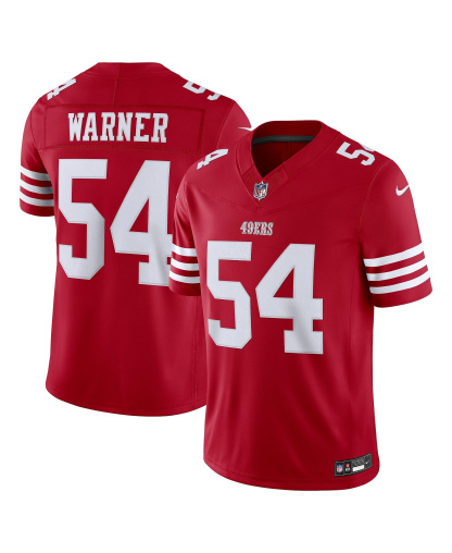 Nike Men's Fred Warner Scarlet San Francisco 49ers Vapor F.U.S.E. Stitched Limited Jersey - Scarlet