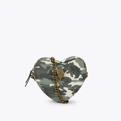 Kurt Geiger London Fabric Kensington Heart Bag - Green