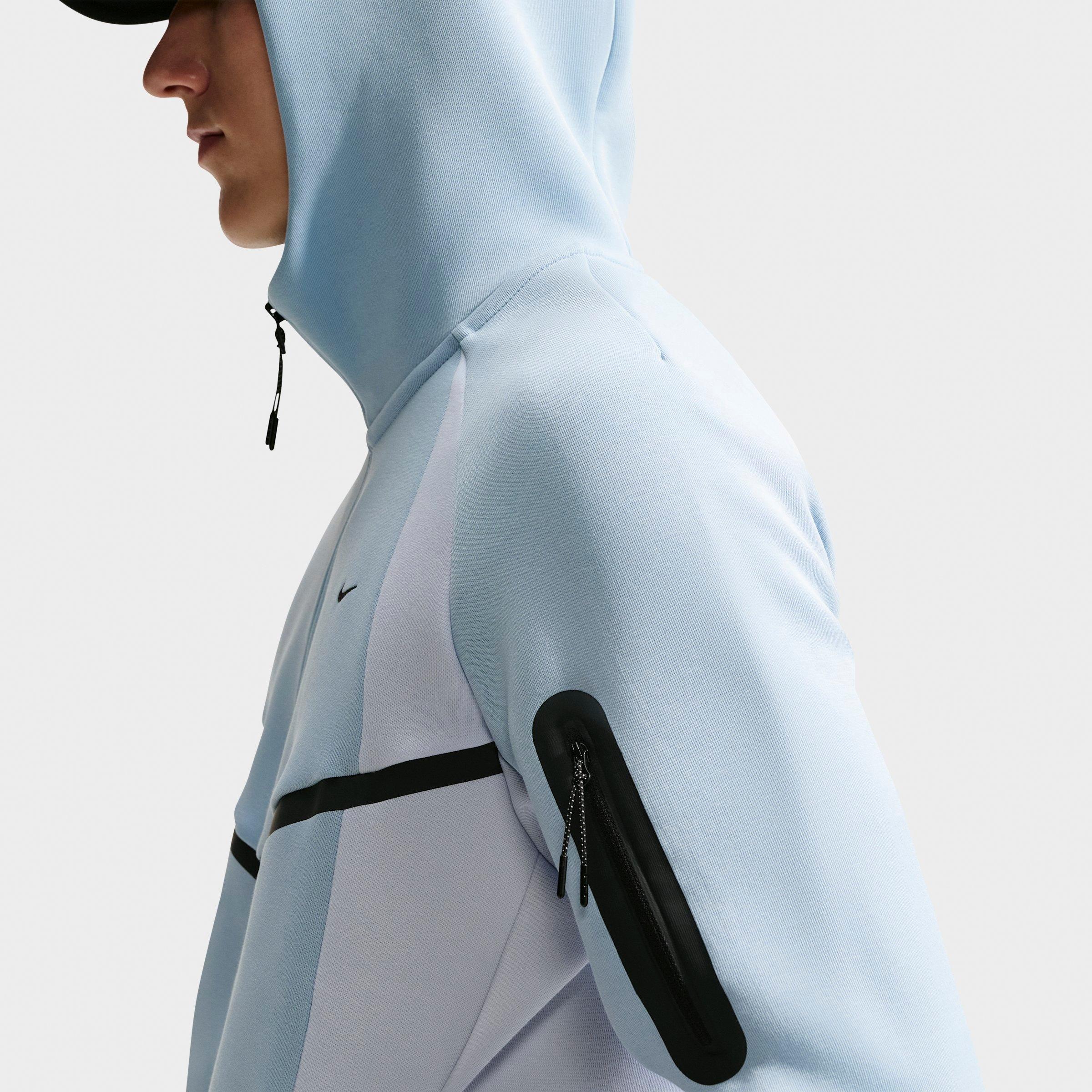 Men's Nithtke Tech Fleece Pro Windrunner Full-Zip Jacket - Light Armory Blue/Football Grey/Black