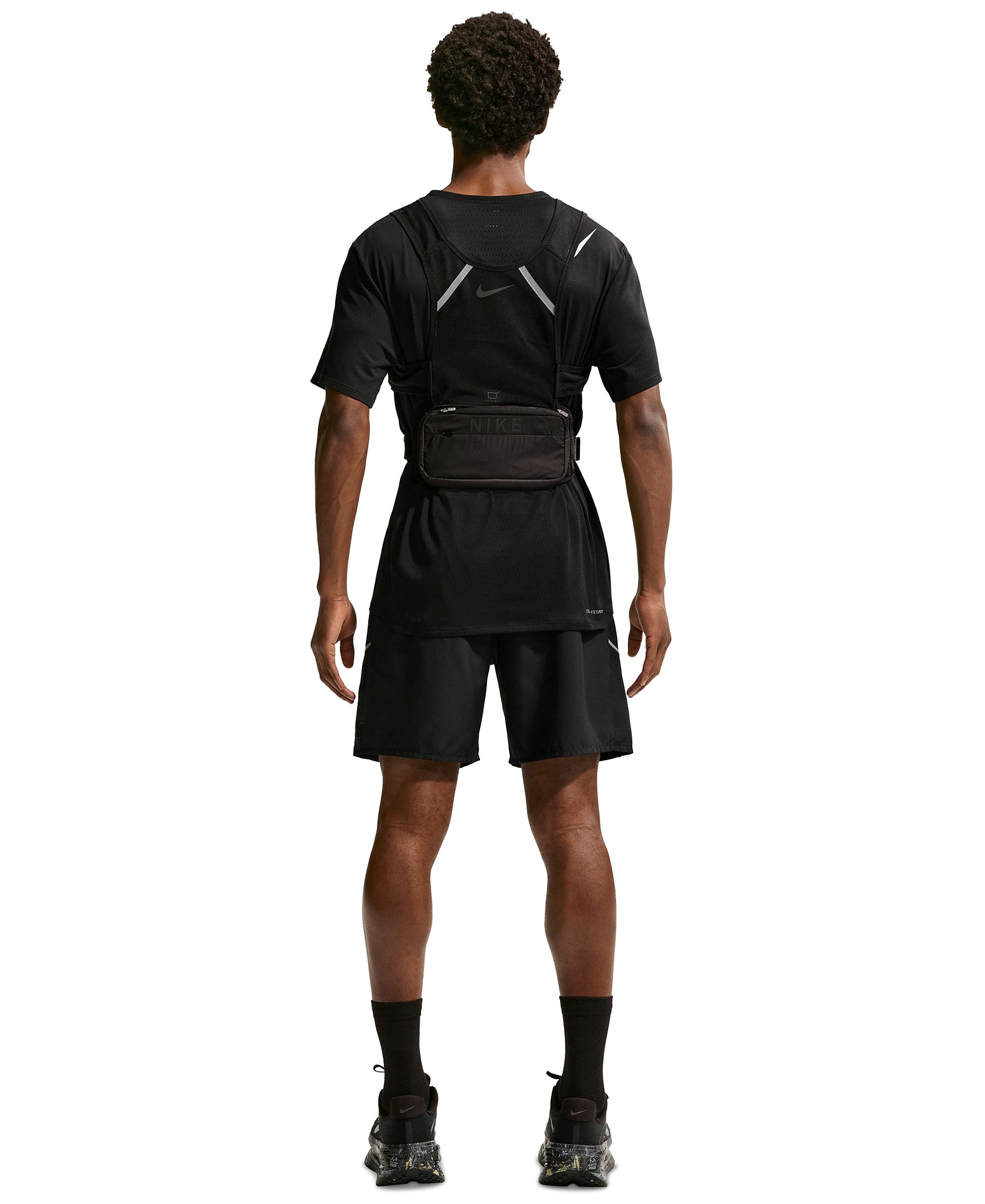 Nike Men's Miler Dri-FIT Running Shorts - Black/Reflective Silver