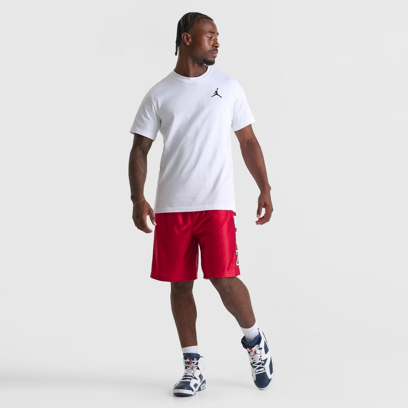 Men's Jordan Jumpman Embroidered Logo T-Shirt - White/Black - view 2