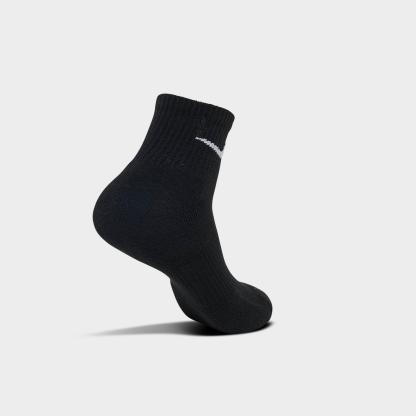 Nike Everyday Plus Cushioned 6-Pack Quarter Training Socks - Black/White