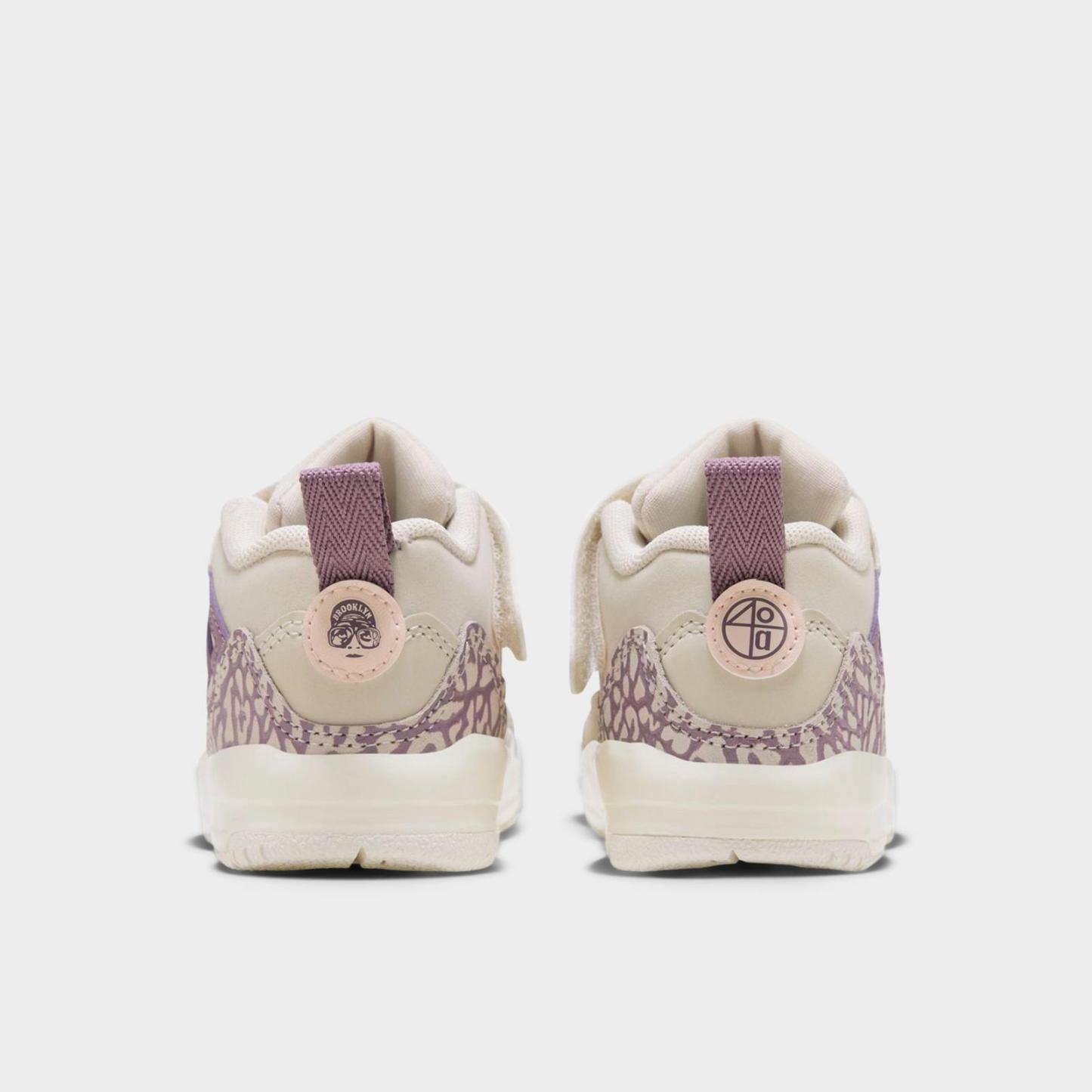Kids' Toddler Jordan Spizike Low Casual Shoes - Legend Light Brown/Violet Dust/Sail/Crimson Tint - view 4