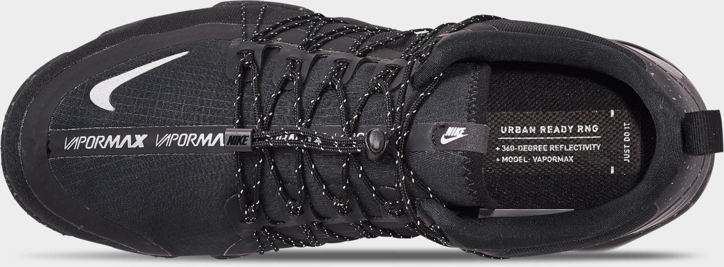 Men's Nithtke Air VaporMax Run Utility Running Shoes - Black/Reflective Silver/Black/Black