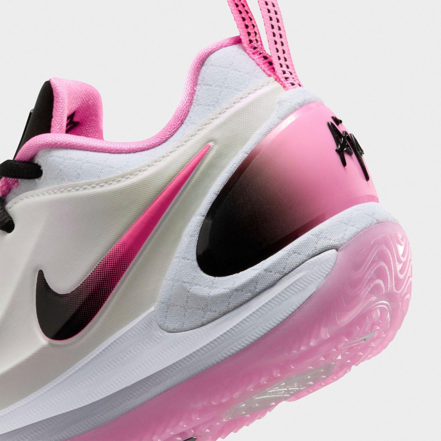 Girls' Big Kids' Nithtke A'Two A'ja Wilson Basketball Shoes - Pink Spell/White/Black - Detail shot