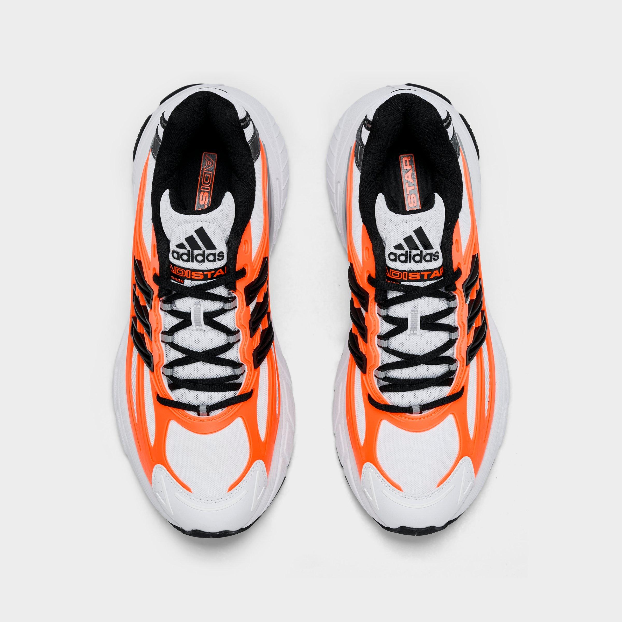 Men's adidas Adistar XLG 2.0 Casual Shoes - Part 3 - Cloud White/Core Black/Solar Orange - Top view