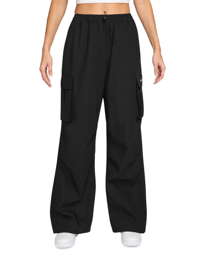Nike Women's Sportswear Loose Mid-Rise Woven Cargo Pants - Black/sail