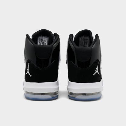 Big Kids' Jordan Max Aura Basketball Shoes - Black/White - view 4