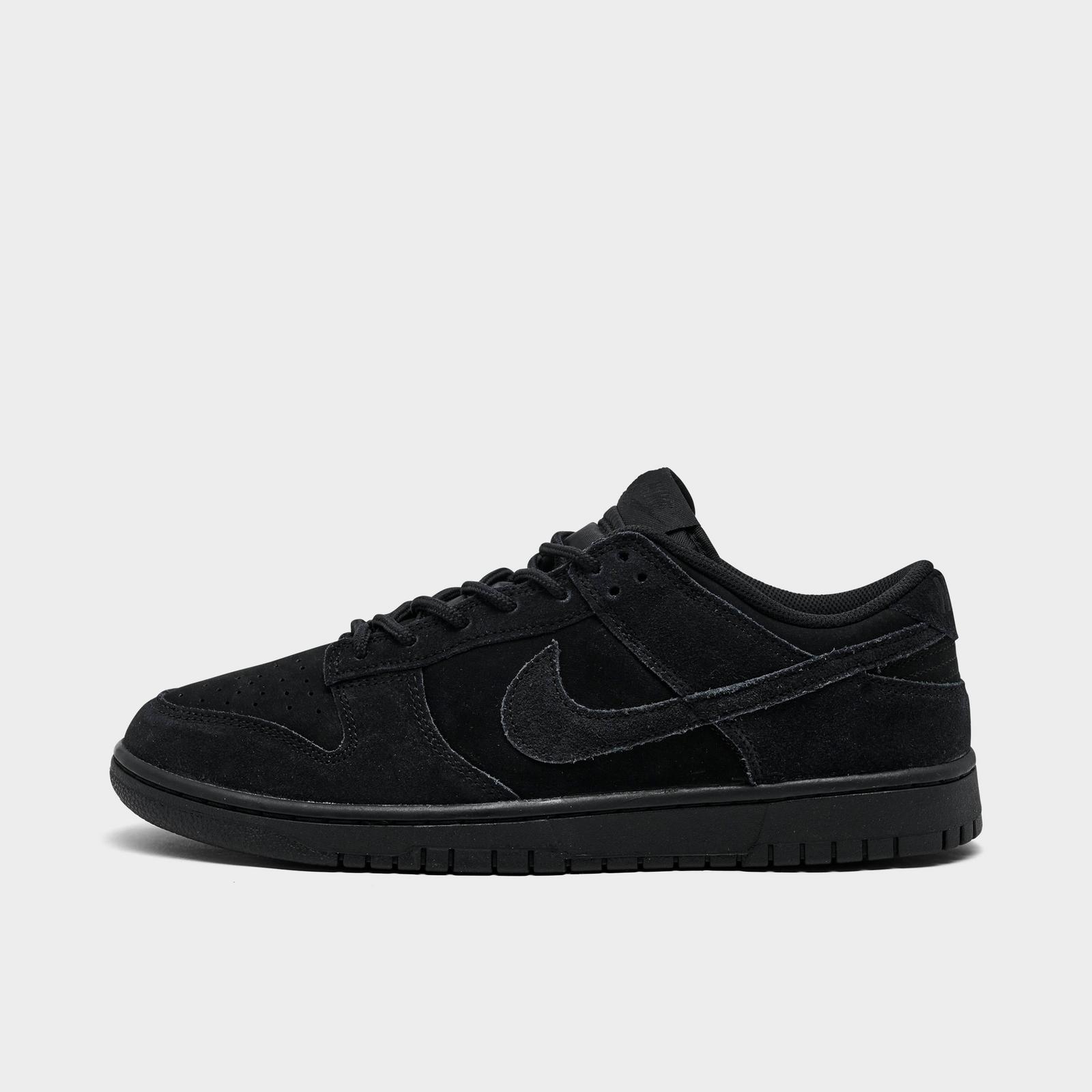 Men's Nike Dunk Low Retro SE Casual Shoes - Black/Black/Black