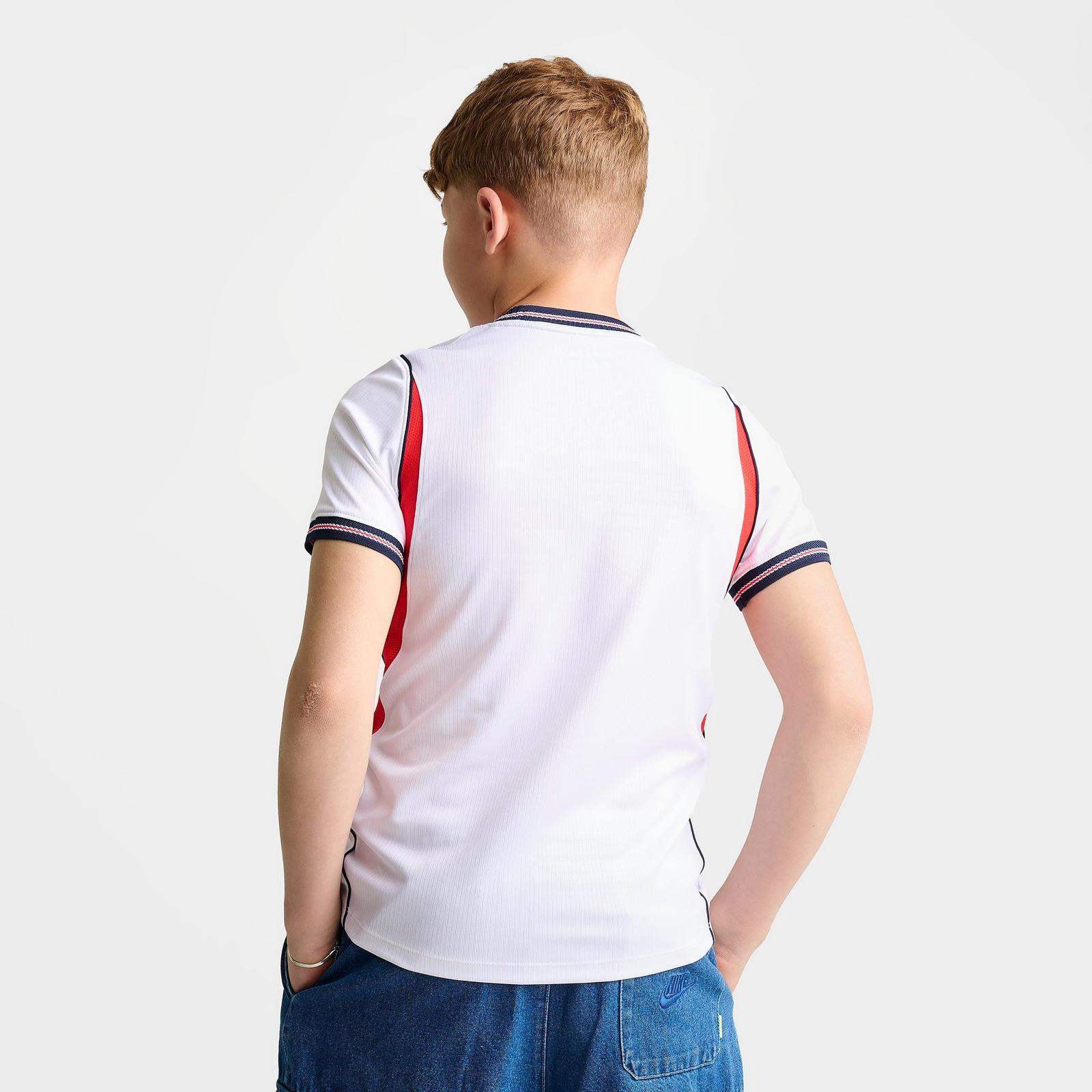 Big Kids' Nike England 26 Stadium Home Dri-FIT Replica Soccer Jersey - White/Speed Red/Obsidian