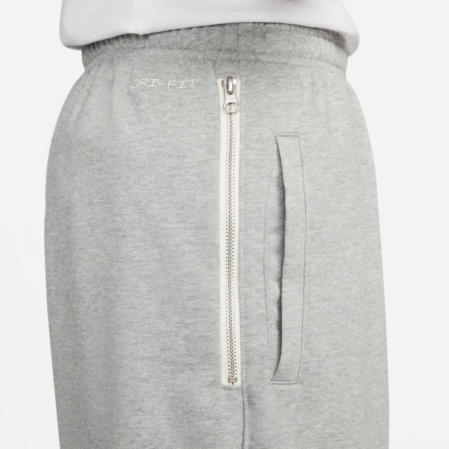 Men's Nithtke Dri-FIT Standard Issue French Terry Shorts - Dark Grey Heather/Pale Ivory