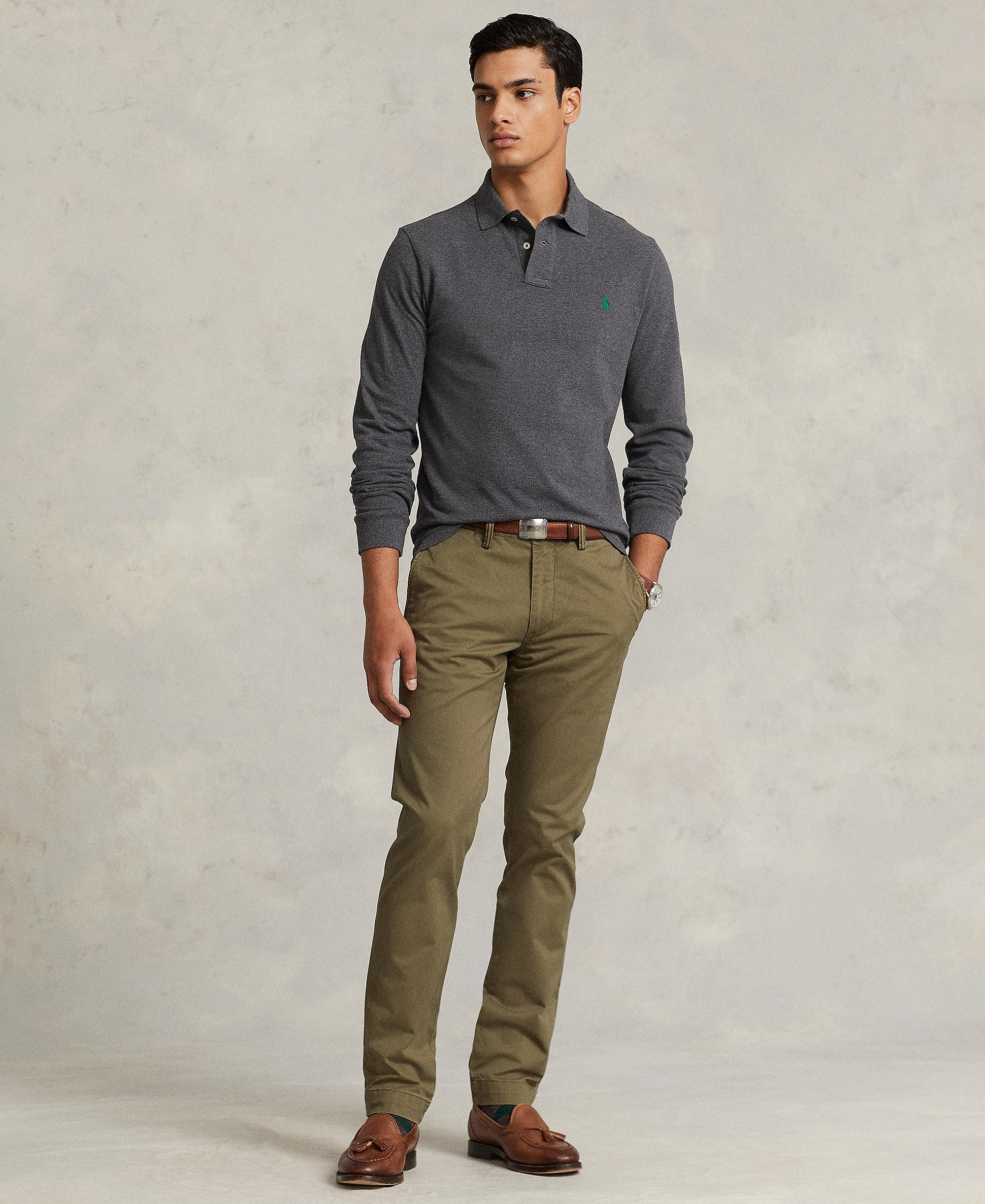 Polo Ralph Lauren Men's Stretch Slim Fit Chino Pants - Canopy Olive