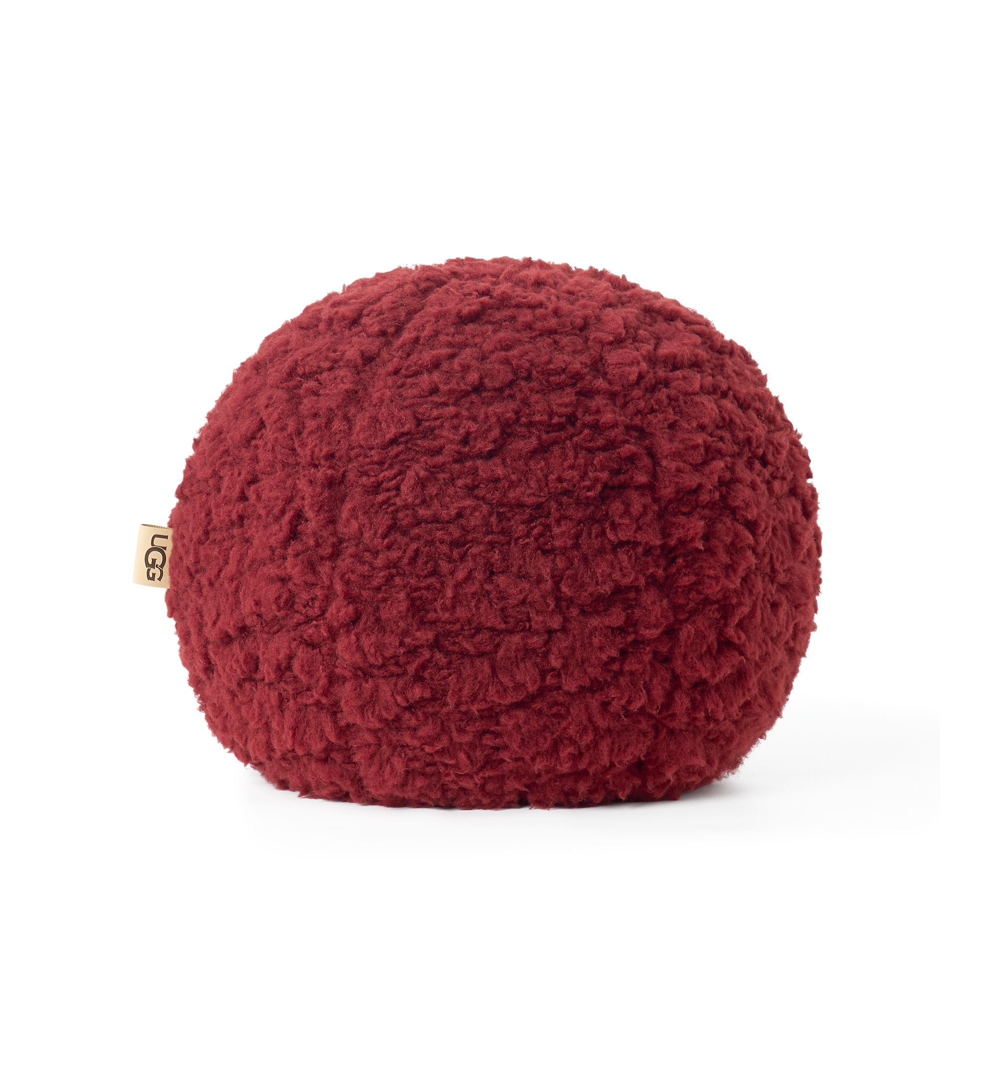 UGG® Shira Round Puff Pillow, 14" x 14" - Coffee Ber