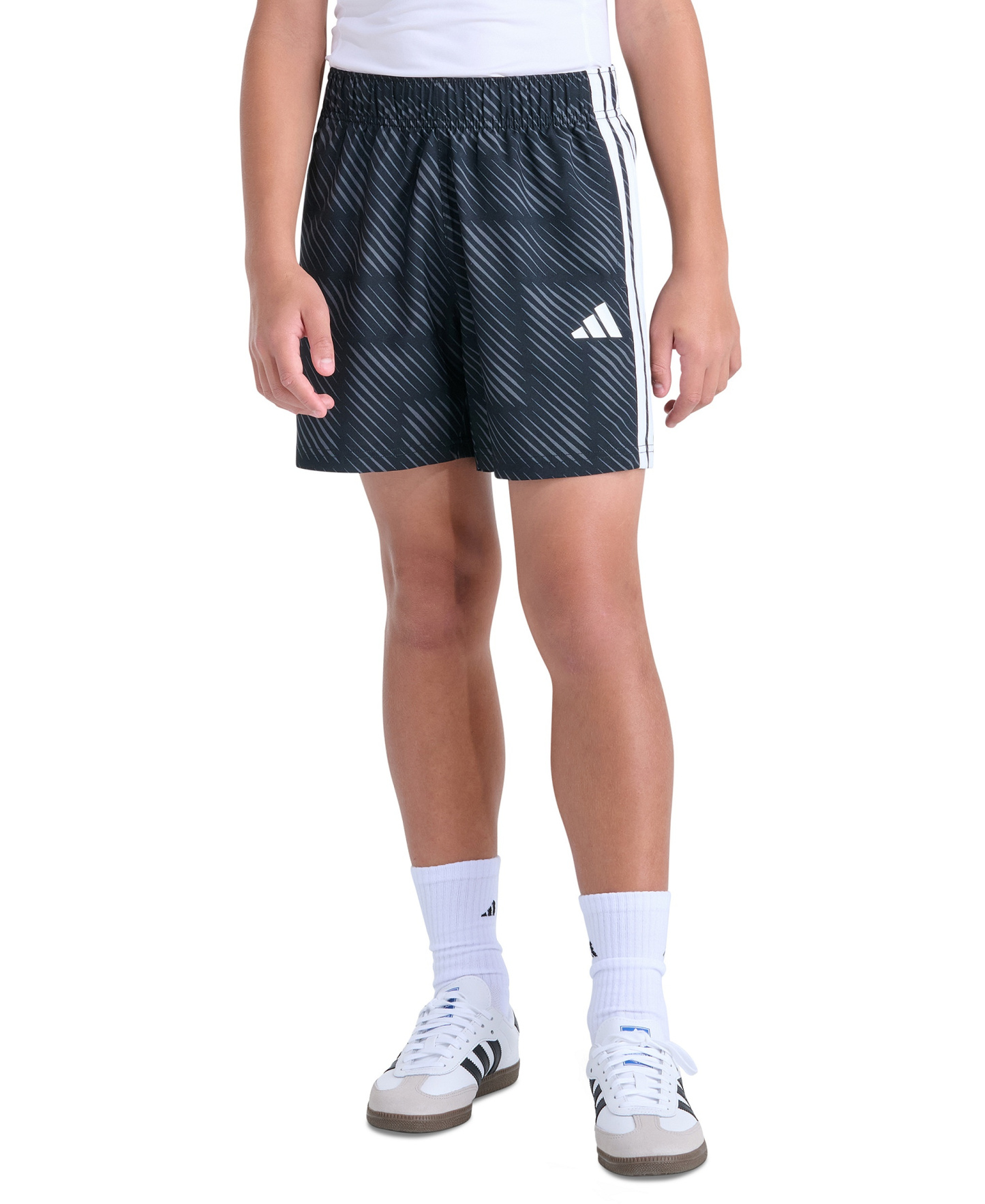 adidas Boys' 8-20 World Soccer Pull-on Shorts - BLACK