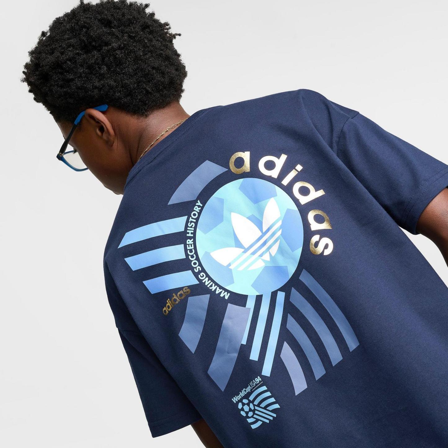 Big Kids' adidas Originals FIFA World Cup Archive Poster Graphic T-Shirt - Night Indigo - view 5