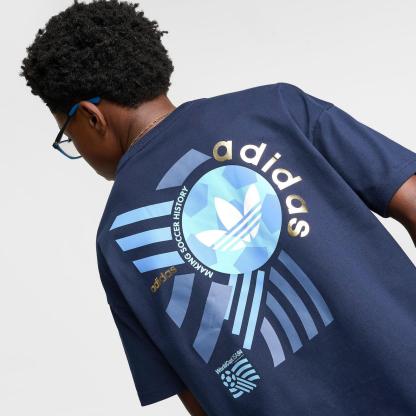 Big Kids' adidas Originals FIFA World Cup Archive Poster Graphic T-Shirt - Night Indigo - view 5
