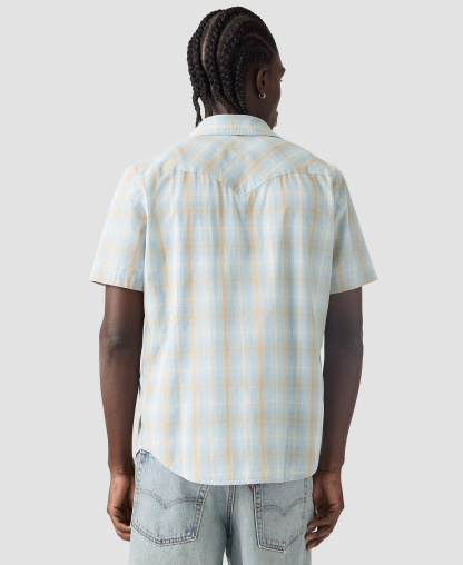 Levi's Men's Short-Sleeve Western Shirt - Pld Forget Me Not