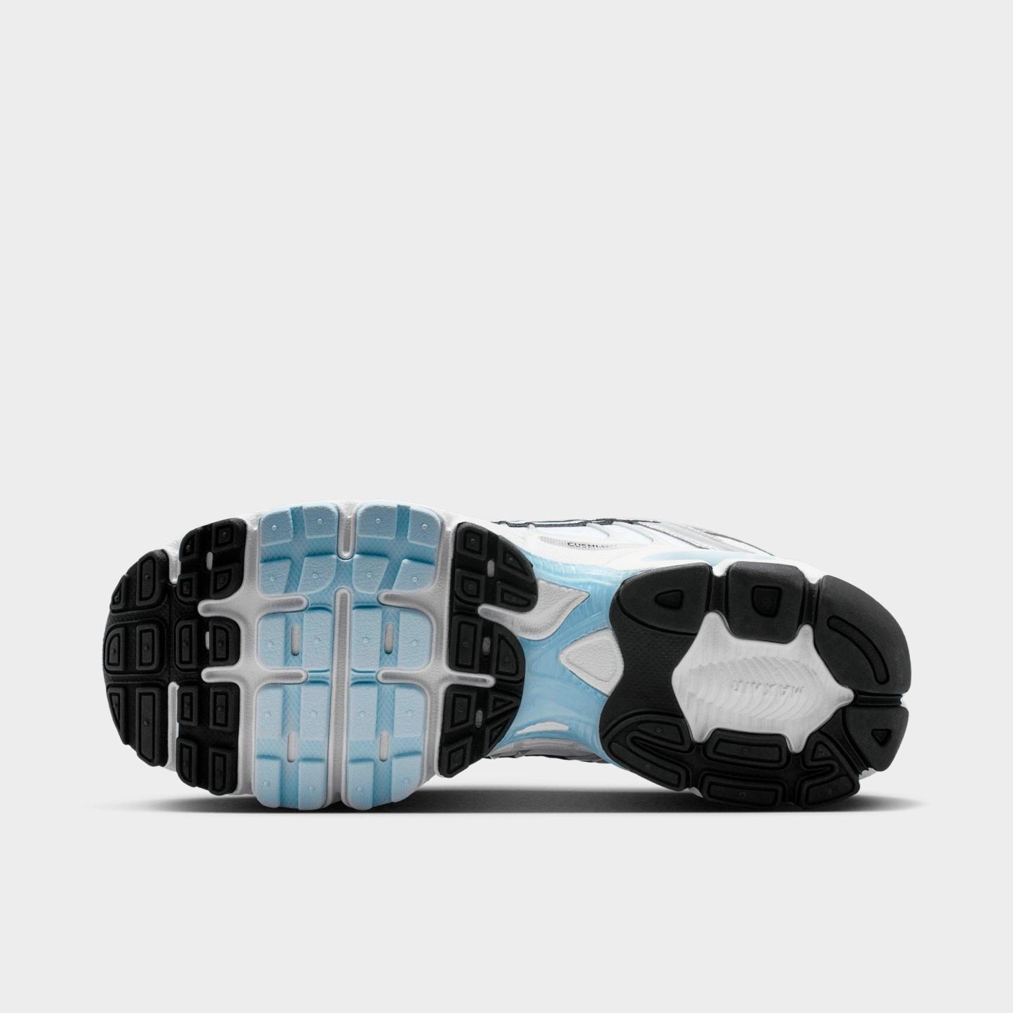 Women's Nithtke Air Max Moto 2K Casual Shoes - Part 2 - White/Metallic Silver/Black/Hydrogen Blue - Bottom view