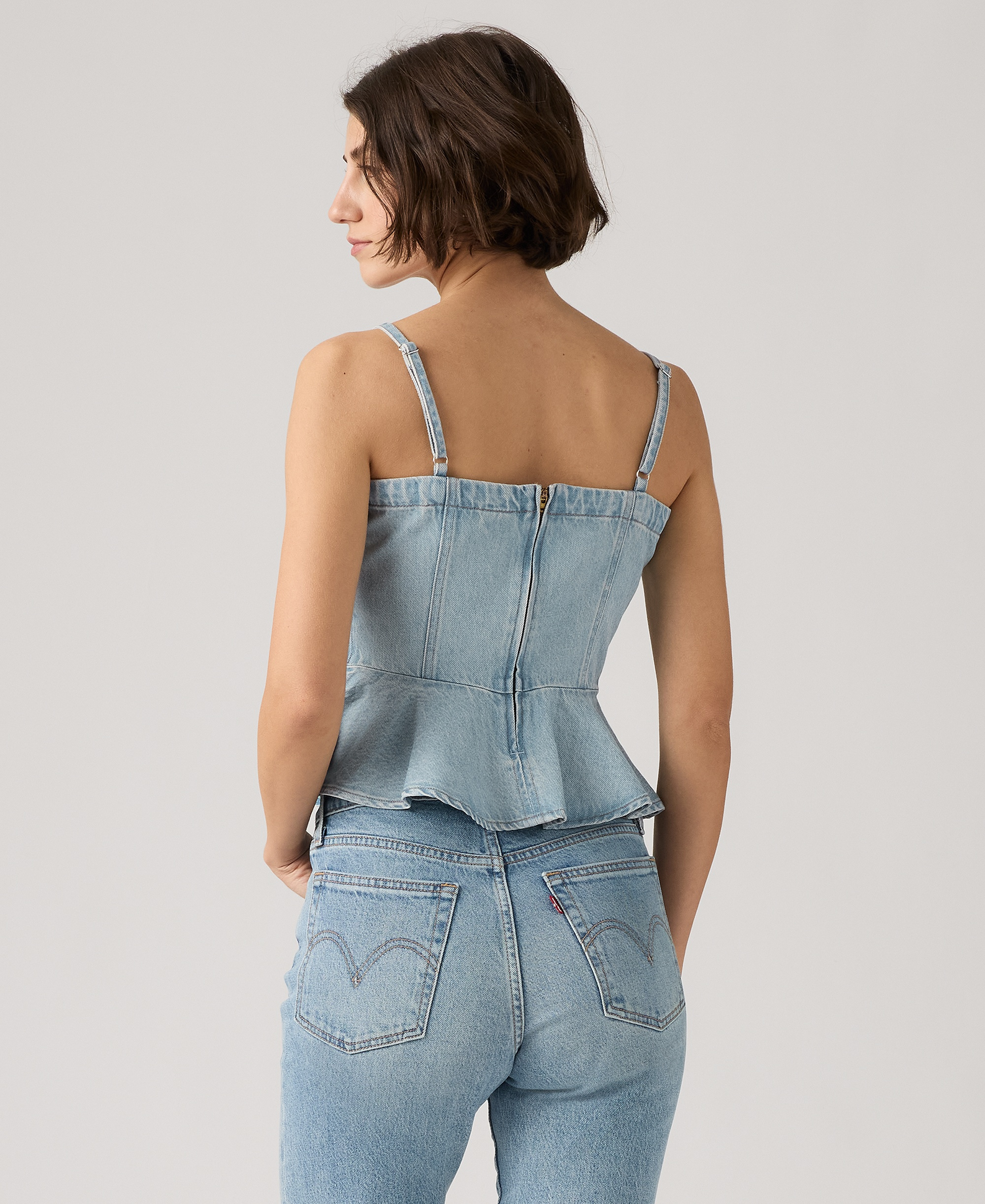 Levi's Women's Anderson Sleeveless Cotton Flounce Top - Face Value Flounce
