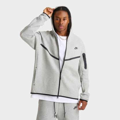 Men's Nithtke Tech Fleece Windrunner Full-Zip Hoodie - Part 1 - Dark Grey Heather/Black