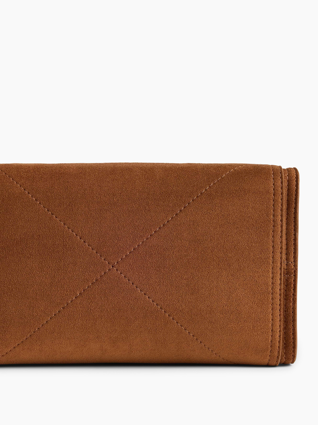 Vegan Suede Five Pocket Tote - Palomino brown