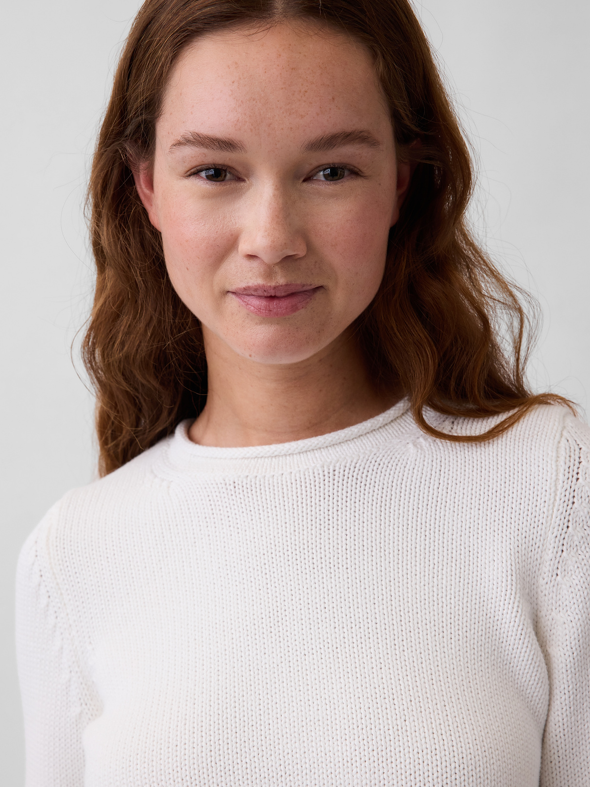 100% Cotton Rollneck Sweater - New off white