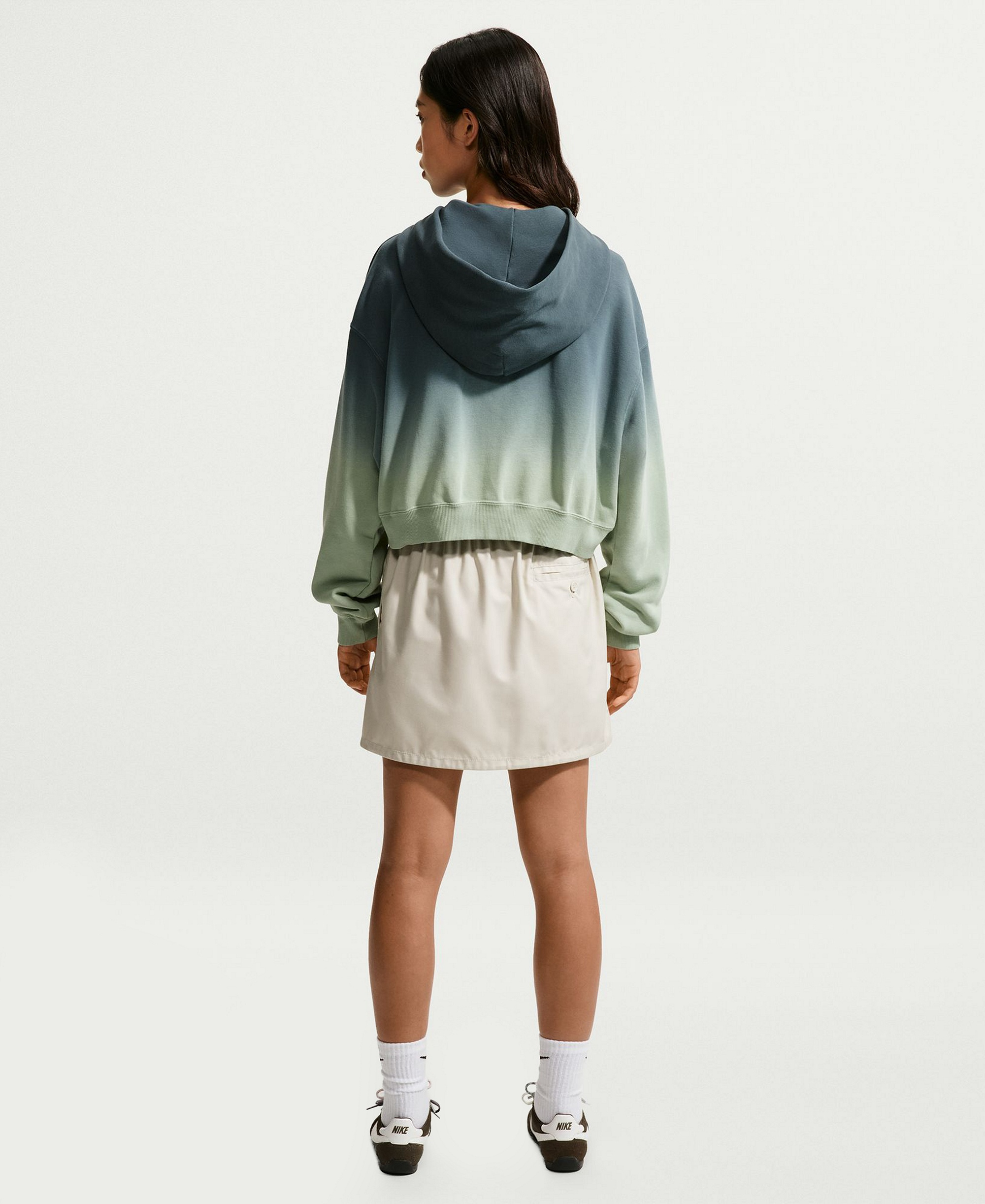 Nike Women's Sportswear Phoenix Fleece Oversized Henley Hoodie - Hydrogen Blue/lt Photo Blue