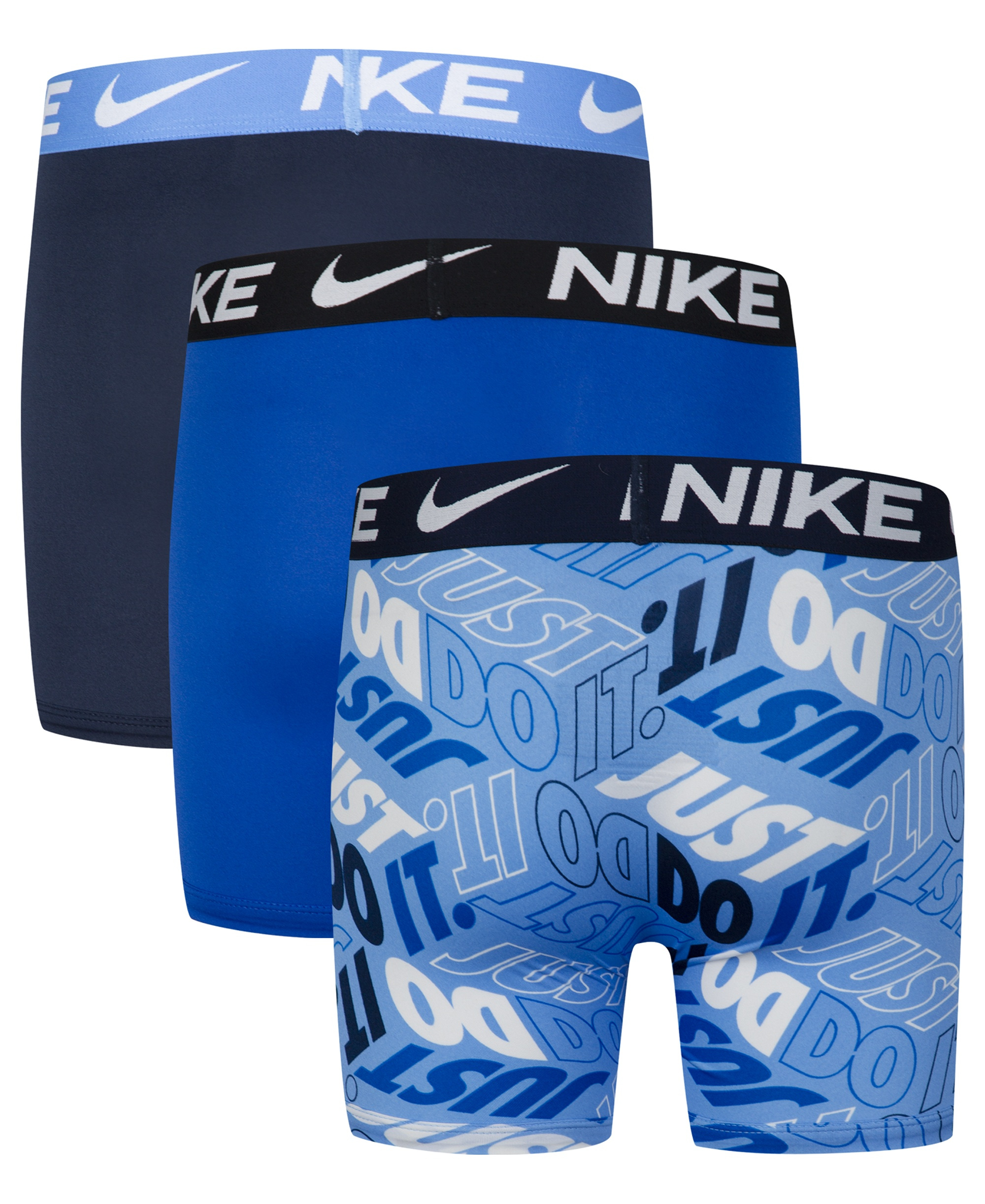 Nike Boys' 8-20 Essential Dri-FIT Boxer Briefs, 3-Pack - University Blue/Navy