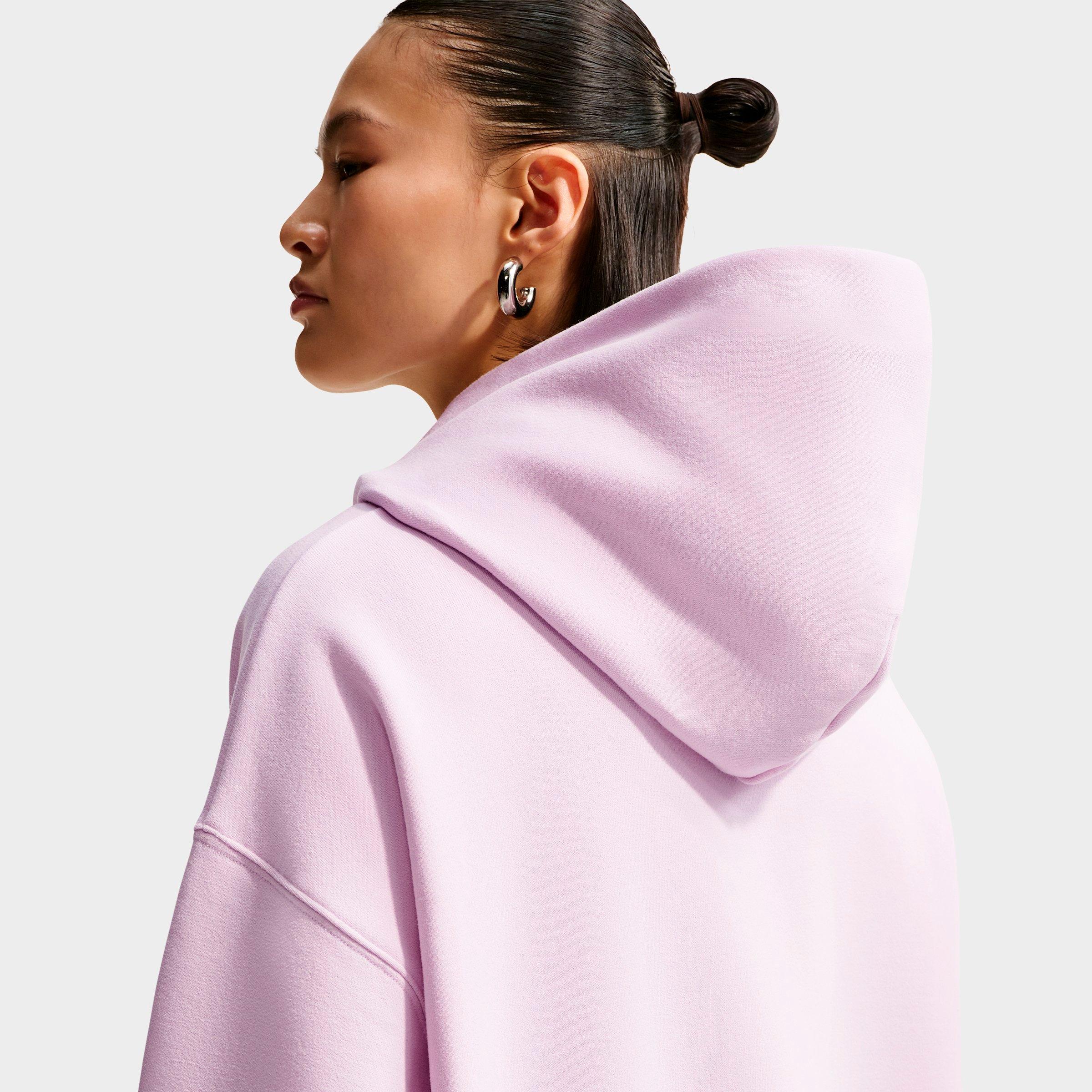 Women's Nithtke Studio Fleece Medium-Weight Camo Oversized Pullover Hoodie - Bleached Lilac/Sail